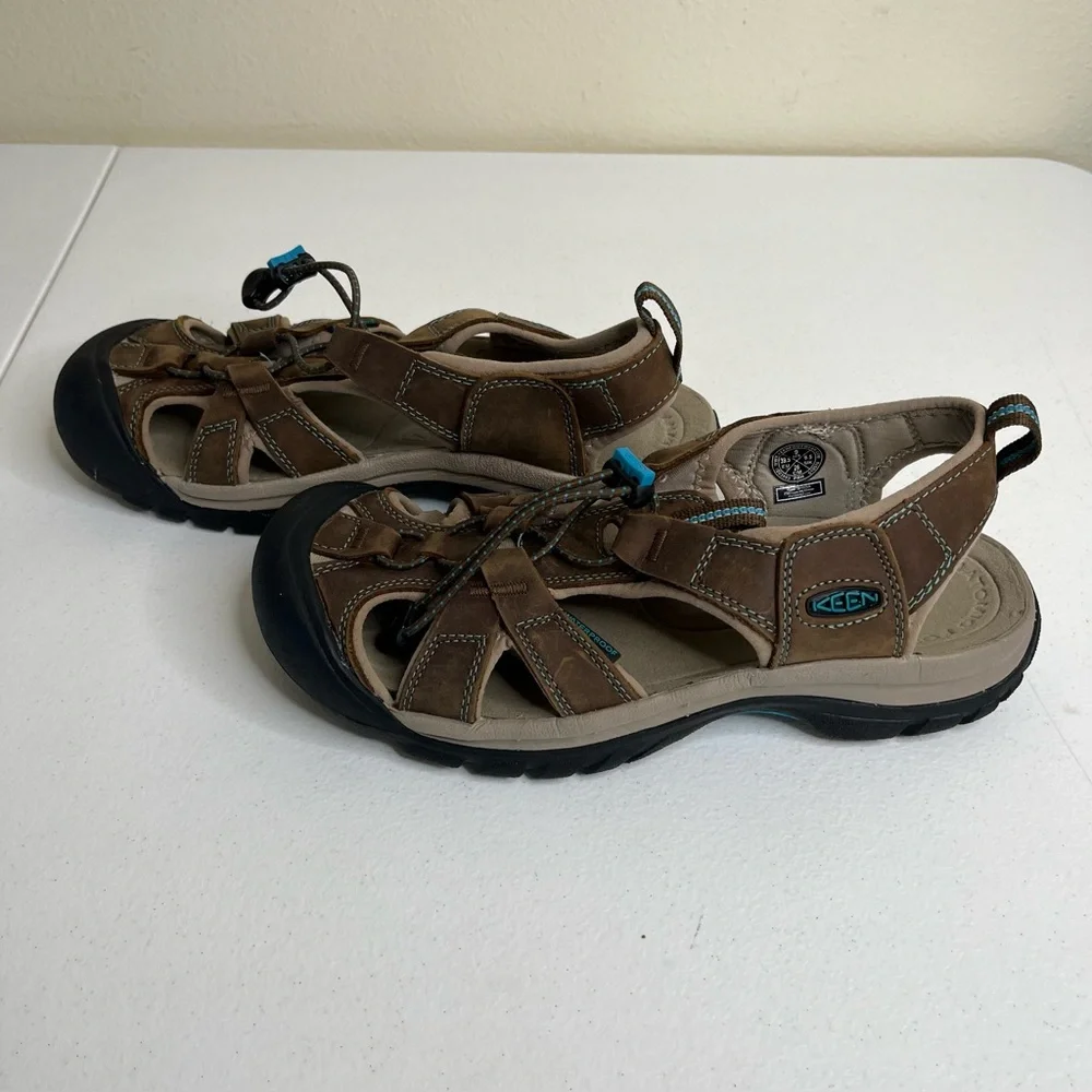 Keen Venice H2 Brown Aqua Sport Sandal Rugged Trail Water Hiking Women 9 Casual - Picture 3 of 12